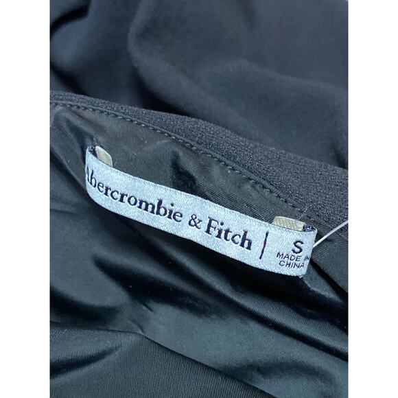 NEW Abercrombie & Fitch Black Sleeveless One Shoulder Wide Leg Romper Jumpsuit S - Picture 5 of 6